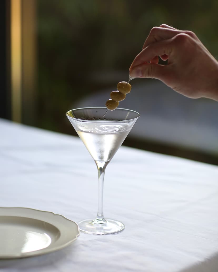 Cocktail shaker shaking cocktail.